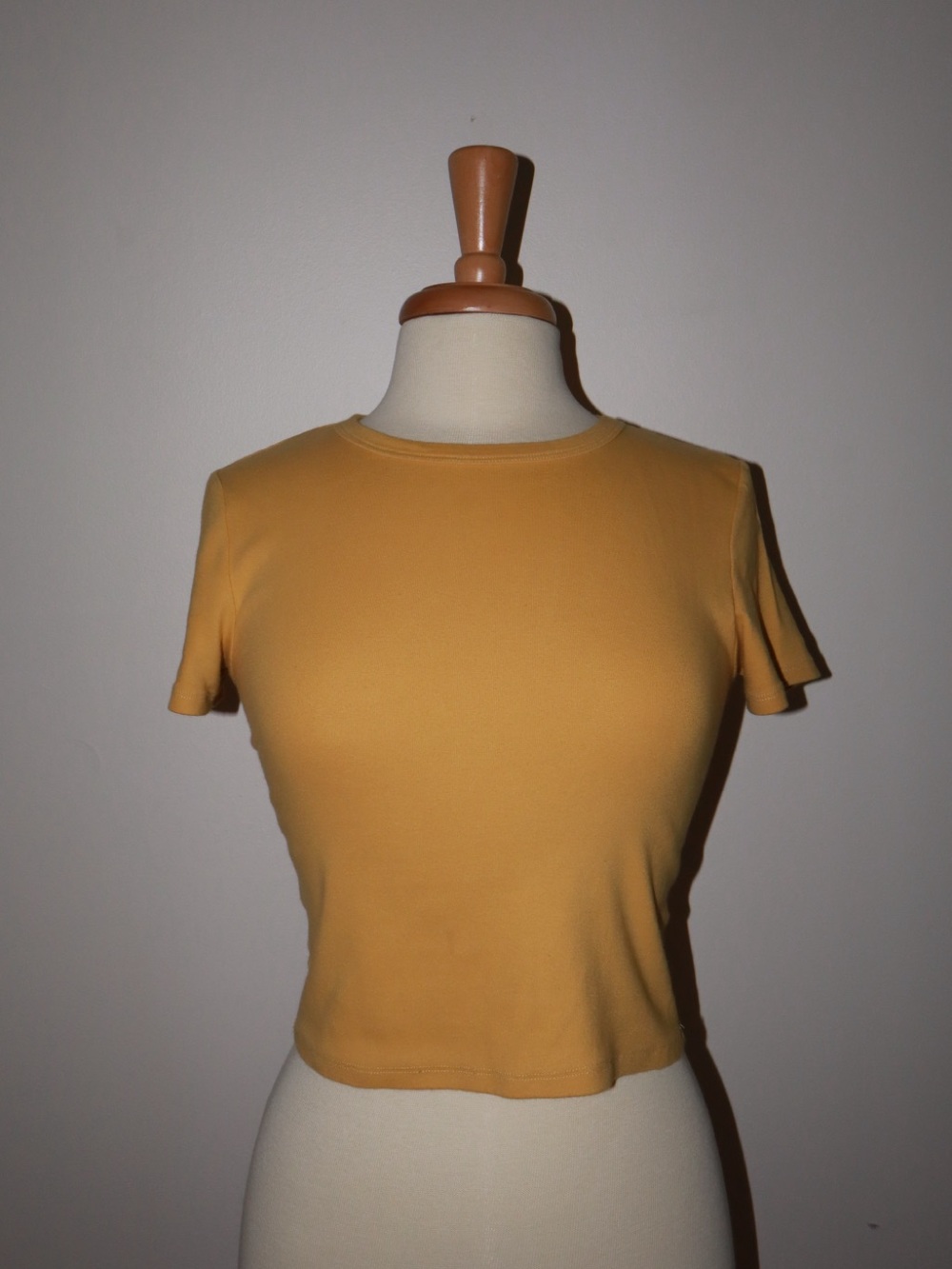 twik Golden Mustard Crop Tee
